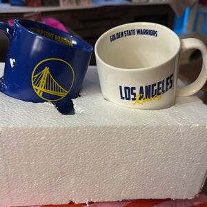 Golden State Warriors and Los Angeles Rams Mug Set - Blue and White